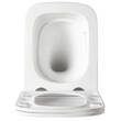Унітаз підвісний Devit Flow square DFL0520111W безобідковий з кришкою soft-close та Vortex Flush, білий глянець, фото 11
