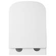 Унітаз підвісний Devit Flow square DFL0520111W безобідковий з кришкою soft-close та Vortex Flush, білий глянець, фото 9