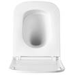 Унітаз підвісний Devit Flow square DFL0520111W безобідковий з кришкою soft-close та Vortex Flush, білий глянець, фото 10