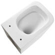 Унітаз підвісний Devit Flow square DFL0520111W безобідковий з кришкою soft-close та Vortex Flush, білий глянець, фото 8