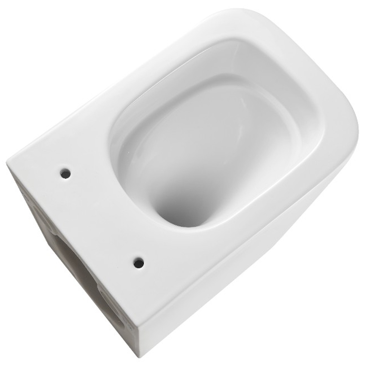 DFL0520111W Flow square Підвісний безобідковий унітаз з кришкою soft-close, Vortex Flush, білий глянець (1 сорт)