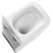 Унітаз підвісний Devit Flow square DFL0520111W безобідковий з кришкою soft-close та Vortex Flush, білий глянець, фото 7