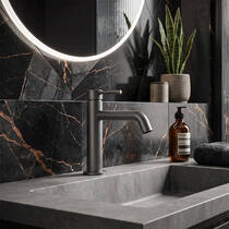 Змішувач для раковини Devit Flow 550534BGM, gun metal, фото №1