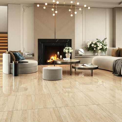 Керамогранит Ceramica Deseo 4168 TRIVANO BEIGE GLOSSY 60х60 см, фото 1
