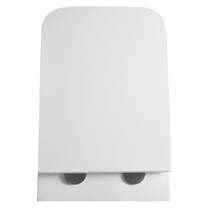 Унітаз підвісний Devit Grid DGR0760111W безобідковий з кришкою soft-close та Vortex Flush, білий, фото №6