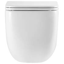Унітаз підвісний Devit Grid DGR0760111W безобідковий з кришкою soft-close та Vortex Flush, білий, фото №4