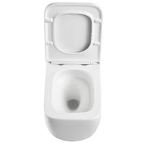 Унітаз підвісний Devit Grid DGR0760111W безобідковий з кришкою soft-close та Vortex Flush, білий, фото №7