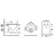 Унітаз підвісний Devit Grid DGR0760111W безобідковий з кришкою soft-close та Vortex Flush, білий, фото 12