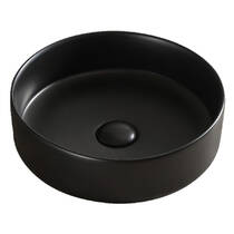 Раковина Devit Flow DFL3270100MB 40 см на стільницю, чорна матова, фото №2