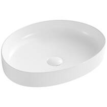 Раковина Devit Flow DFL3310100W 65,5 см на стільницю, без переливу, біла, фото №2