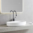 Раковина Devit Flow DFL3310100W 65,5 см на стільницю, без переливу, біла, фото 6