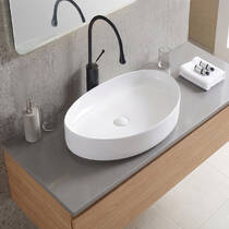 Раковина Devit Flow DFL3311100W 50 см на стільницю, без переливу, біла, фото №1