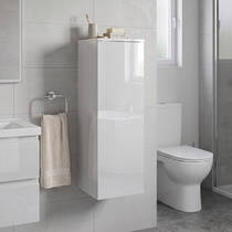 Шафка Geberit Aniara 504.059.01.1 підвісна колір білий глянець, фото №1