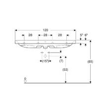 Раковина Geberit Aniara 510.054.00.1, 120 см, білий глянець, фото №4