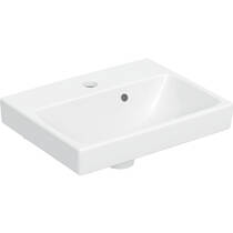 Раковина Geberit Aniara 510.061.00.1 підвісна/меблева 42 см з асим. переливом, з отв.під змішувач, білий глянець