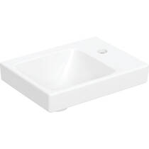 Раковина Geberit Aniara 510.063.00.1 асиметрична підвісна/меблева 38,5 см, білий глянець, фото №1