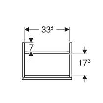 Тумба для раковини 38,5см Geberit Aniara 510.071.00.2 підвісна, іржаво-червоний мат, фото №3