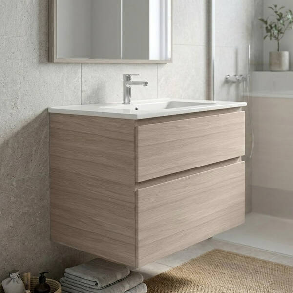 Тумба для раковини 60,5см Geberit Aniara 510.067.JH.1 підвісна колір дуб