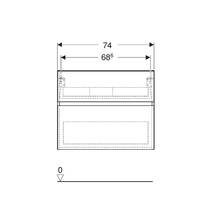 Тумба для раковины Geberit Aniara 510.068.JH.1 подвесная цвет дуб, фото №4