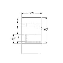 Тумба для раковины Geberit Aniara 510.068.JH.1 подвесная цвет дуб, фото №5
