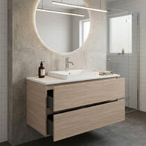Тумба для раковины Geberit Aniara 510.069.JH.1 подвесная цвет дуб, фото №1
