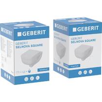 Унітаз підвісний Geberit Selnova Square 503.154.00.1 з ф-ією TurboFlush, із сидінням Soft Close та QuickRelease, фото №6