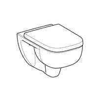 Унітаз підвісний Geberit Selnova Square 503.154.00.1 з ф-ією TurboFlush, із сидінням Soft Close та QuickRelease, фото №2