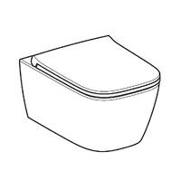 Унітаз підвісний Geberit Smyle Square 503.171.00.1 TurboFlush, із сидінням Softсlose, QuickRelease (Sandwich), фото №2
