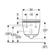 Унітаз підвісний Geberit Smyle Square 503.171.00.1 TurboFlush, із сидінням Softсlose, QuickRelease (Sandwich), фото 4