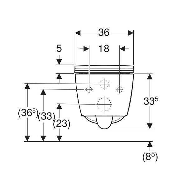 Унітаз підвісний Geberit Smyle Square 503.171.00.1 TurboFlush, із сидінням Softсlose, QuickRelease (Sandwich), фото 4