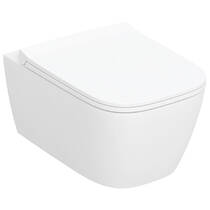 Унітаз підвісний Geberit Smyle Square 503.171.00.1 TurboFlush, із сидінням Softсlose, QuickRelease (Sandwich), фото №1