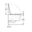 Унітаз підвісний Geberit Smyle Square 503.171.00.1 TurboFlush, із сидінням Softсlose, QuickRelease (Sandwich), фото 5