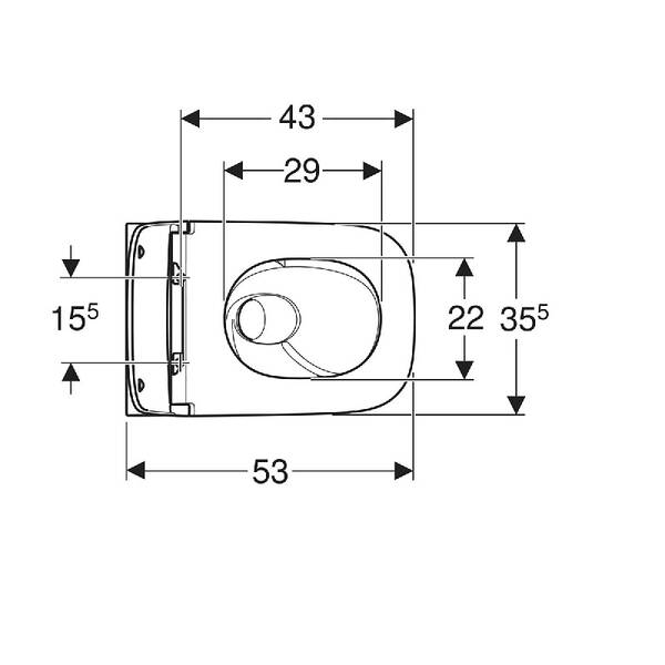 Унітаз підвісний Geberit Smyle Square 503.171.00.1 TurboFlush, із сидінням Softсlose, QuickRelease (Sandwich), фото 3