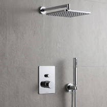 Душова система прихованого монтажу Bossini Cosmo 280 M00819000030008 на 2 споживачі, хром, фото №1