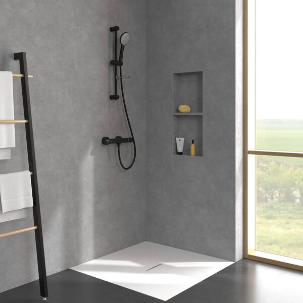 TVS109004000K5 Universal Showers Душовий набір, чорний матовий — фото 8