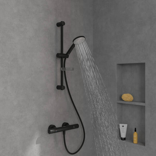 TVS109004000K5 Universal Showers Душовий набір, чорний матовий — фото 5