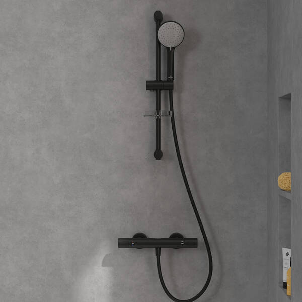 TVS109004000K5 Universal Showers Душовий набір, чорний матовий — фото 6