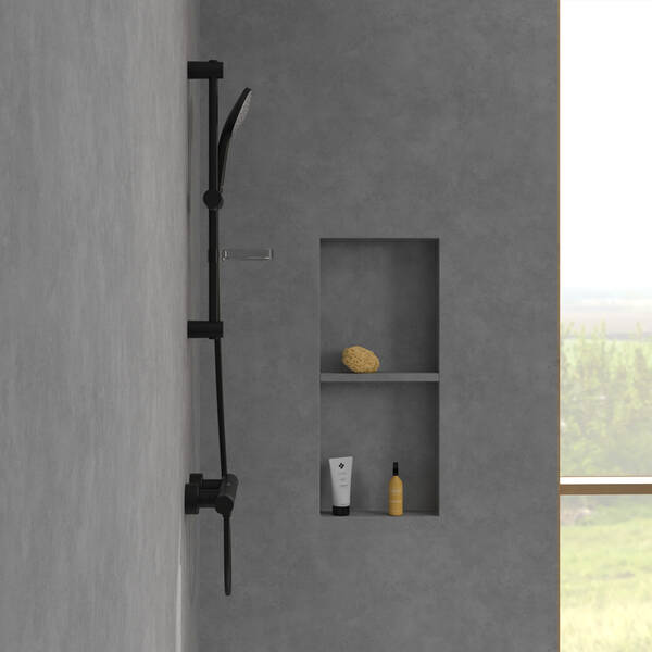 TVS109004000K5 Universal Showers Душовий набір, чорний матовий — фото 7