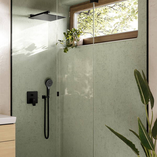 TVC000454530K5 Universal Showers Тримач верхнього душу, матовий чорний — фото 6