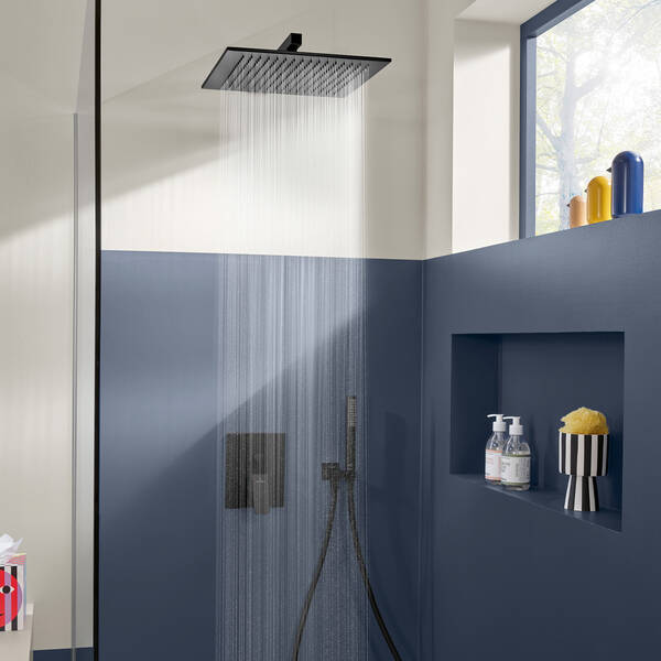TVC000454530K5 Universal Showers Тримач верхнього душу, матовий чорний — фото 7