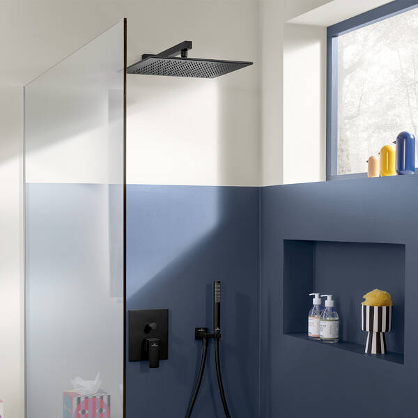 TVC000454530K5 Universal Showers Тримач верхнього душу, матовий чорний — фото 4