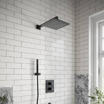 Тримач верхнього душу Villeroy&Boch Universal Showers TVC000454530K5 настінний, чорний матовий, фото №5