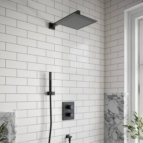 TVC000002000K5  Universal Showers Душова лійка, чорний матовий — фото 4