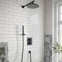 Верхній душ Villeroy & Boch Universal Showers TVC000001000K5 25 см, чорний матовий, фото №4