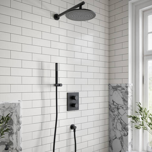 Верхній душ Villeroy & Boch Universal Showers TVC000001000K5 25 см, чорний матовий, фото 4