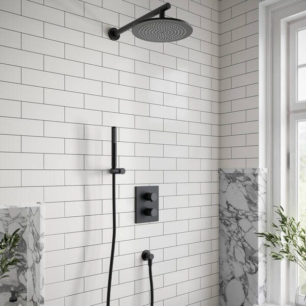 TVC000001000K5 Universal Showers душова лійка, чорний матовий — фото 4