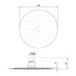 Верхній душ Villeroy & Boch Universal Showers TVC00040120061 20 см, хром, фото 3