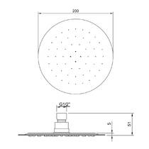 Верхній душ Villeroy & Boch Universal Showers TVC00040120061 20 см, хром, фото №3