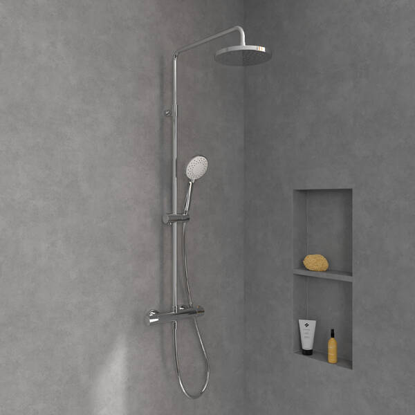 TVS10900200061/TVS109002UK061 Universal Showers Душова система з термостатом, хром