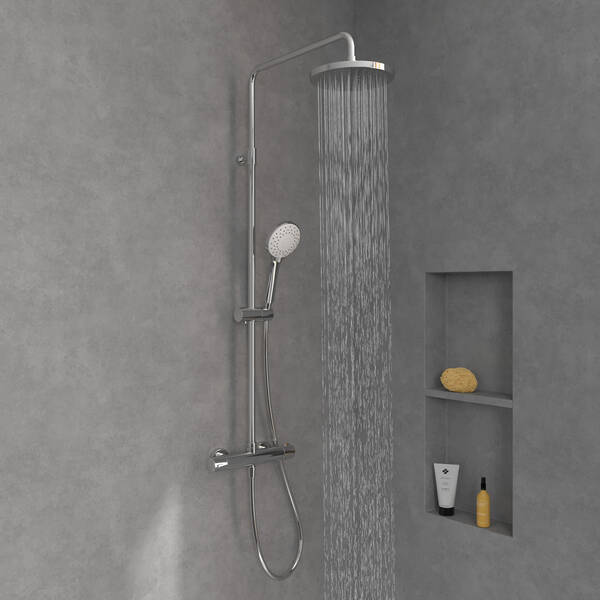 TVS10900200061/TVS109002UK061  Universal Showers  Душова система з термостатом, хром — фото 11